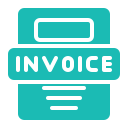 Invoice billing automation icon